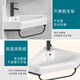 Triangular washbasin corner washbasin washbasin triangle basin washbasin small one-piece bathroom mini 32 black triangle bracket basin + faucet + mirror