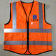 囝junjia summer reflective vest construction medium iron construction site fluorescent big red reflective vest reflective clothing work clothes printed lo reflective strip engineering vest one size