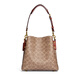 
CoaCH (COACH) women's bag Willow 22 classic LOGO printed hand bucket bag portable crossbody shoulder bag brown C3890B4NQ4