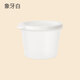 Macaron cover food storage crisper sealed round refrigerator storage box cereal snacks vegetables and fruits sealed crisper yellow 1 piece