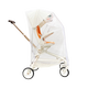 LETSFIND baby walking artifact windproof universal Pill Ya T6 baby walking artifact rain cover raincoat Prokko baby slip car windproof shelter Pill Ya T6 rain cover full enclosure gray edge + storage bag