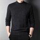 DVW cardigan men's 100 pure wool luxury high-end brand winter thickened solid color half-turtleneck sweater base layer light gray 100% pure wool M 170 reference weight 120-135Jin Jin equals 0.5 kg