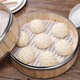Food-grade silicone mat, steamer mat, steamer mat, silicone steamer mat, steamer paper, steaming cloth, round bun drawer cloth, thickened 28cm round (for 30cm cage) 3 pieces - silicone steamer mat