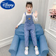 迪士尼（Disney）女童牛仔背带裤春秋长裤女孩秋装大童两件套装儿童宽松洋气吊带裤 单件MK-212背带裤 150正码不能贪大
