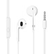 Newmine XL08 semi-in-ear wired headphones, mobile phone headphones, music headphones, 3.5mm interface, suitable for computers, laptops and mobile phones, white