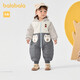 Balabala jumpsuit baby autumn and winter clothing boy cotton clothing haha cute 200424120101