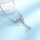 Mengjinyuan platinum necklace sweetheart bow platinum set chain romantic heart clavicle chain women's gift