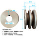 Outer diameter 60mm-120mm Motor pulley pulley triangle pulley Type A double groove Outer diameter 60mm inner diameter 16mm Type B single groove Outer diameter 80mm inner diameter 20mm