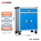 Gabinete de herramientas XMSJ Taller de servicio pesado Hardware engrosado de reparación de automóviles Almacenamiento de almacenamiento de hierro Multifuncional Cajón CNC Cajón 9901 Gray + Caster