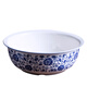 Oiyou and basin blue and white porcelain kneading basin old-fashioned ceramic basin large thickened hair basin household 30 blue and white basin one pack