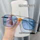 Zuo Sanfei's new Douyin Chen Weiting sunglasses for men, driving glasses, ultraviolet, Korean style, handsome, fashionable and domineering sunglasses, bright black, silver and pink lenses, high cost performance, sunglasses + mirror bag + mirror cloth