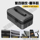 Zailu Fishing Rod Storage Box Aluminum Alloy Multifunctional Hard Shell Fishing Storage Bag Fish Float Portable Large Capacity Hard Shell Bag for Fishing Hard Shell 20*20*16 Carbon Fiber Pattern