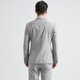 
HAIPAIHAOYU suit men's double-breasted business formal wear, waffle-necked slim suit professional suit banquet dress double slit 9901 light gray 180A