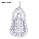 Miss JuJupt950 platinum men's pendant Flame Guanyin Buddha statue large tag atmospheric platinum pendant PT950 pendant 10.1-10.3 grams + free leather rope
