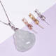 High quality 18k gold plated pendant buckle head Buddha Jade Jade joint melon seed connecting buckle lanyard necklace clip rose gold