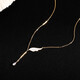 Farcoko Necklace Women's Small Wings Pendant Angel Wings Clavicle Chain New Birthday Gift for Girlfriend and Wife Rose Gold Chain Length 41.5cm+4cm