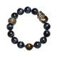 Aitkel obsidian bracelet natal year of the dragon, male and female zodiac zodiac Buddha amulet six-character motto, Pixiu changes wealth, Puxian Bodhisattva, dragon/snake, 12mm bead diameter, suitable for most boys