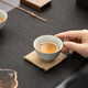 SUSHI CERAMICS Ru kiln six-cup opening plate can grow gold thread personal cup master cup tea cup 6 pieces J1035