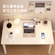 Wooden bottle thickened computer desk bedroom home simple student writing desk study desk rental room office small table thick round table legs 80*40*74cm