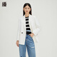 Broad Lapel Blazer Women's Casual Simple Top DDQ4XD5271 W10 White S