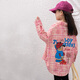 Tutu Elephant Girls' Shirt Retro Plaid Children's Long-Sleeved Shirt 2026 Spring and Autumn New Middle and Large Children's Cartoon Jacket Top Pink 140