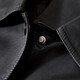 Shandubila is capable and handsome, classic versatile lapel pocket design motorcycle jacket women's leather jacket black S