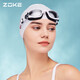 ZOKE洲克女士高清防水防雾游泳镜中大框专业成人男士游泳装备舒适泳镜622501104-6