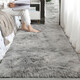 Qingqing Libin thickened carpet for bedroom girl stain-resistant bedside living room tatami room large area full carpet water gray 50X200 cm