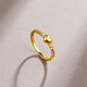 Saturday Fortune (ZLF) Gold Ring Women's Pure Gold Heart-Shaped Love Ring Bracelet Heartbeating Moment Price No. 13-2.02g