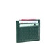 kt card bag men's ultra-thin sheepskin woven mini card bags for juvenile leather leather wallet soft leather men's portable card case black