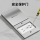 International electrician floor plug type 86 flat push ground socket ultra-thin sliding cover stainless steel waterproof wall cassette floor plug box silver five holes