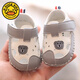 G.duck baby sandals summer baby shoes men's soft sole non-slip one year old infant shoes 6-12 months female toddler shoes 8 ZB-10 gray 15 inner length 11.5 cm