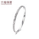 Lukfook Jewelry Platinum Bracelet Platinum 950 Crushed Ice Closed Solid Bracelet Price 54mm - Approximately 26.82 grams