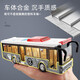 Alloy double-decker bus bus toy boy children's toy car 36-year-old bus car model toy alloy remote control bus bus-red