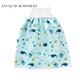 DZQ children's diaper pants, bed-wetting pad, child diaper skirt, child leak-proof diaper, female waterproof cloth, male baby, underwater world high-waisted diaper skirt M (baby 0-4 years old)