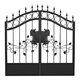 Jin Fushun customized rural iron gate outdoor courtyard wall fence entrance double door garden courtyard door community simple iron gate regular style one (square meter)