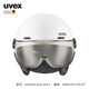 UVEX GESAND VISOR SKI HEHRMET SNEE SNOW GOGGLES Deutsch Uvves Männer und Frauen Single-Doppel-Schütze-Zahnradlinsen-Farbwechsel Version] Matt Weiß S5663161105 54-58cm [Foto ist begabt]