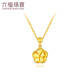 Luk Fu Schmuck Gold Blume Gold Halskette Set Kettengeschenk GJGTBN0009 3,77 Gramm (einschließlich Arbeitskosten 690 Yuan)