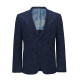 VICUTU men's single suit imported wool spring and autumn business fashion checkered suit jacket VBS18110336 blue 170/92B