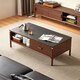 Lin's home living room solid wood color TV cabinet coffee table combination new floor cabinet small apartment UM1L Yueye series
