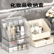 Buxinju Transparent Acrylic Cosmetics Storage Box Dust-proof Covered Desktop Dressing Table Skin Care Product Storage Rack Divider Box/Transparent Silver Can be stacked with drawers