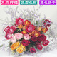 Love Yunnan Natural Rose Dried Flower Bouquet Living Room Decoration Lucky Rose Dried Flower Real Flower Decorative Ornaments Air-dried and Baked Neon + Gold Barbie (Two Bundles)