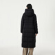 Tambor Down Jacket Women's Long Over-the-Knee Waist Hooded Autumn and Winter Business Warm Jacket 530872Z Black 180