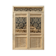 Dongyang wood carving antique doors and windows hollow flower grilles ancient building solid wood old-fashioned wooden doors sliding doors Chinese flower window partitions customized products contact customer service