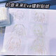 动漫周边金属贴可爱初音未来装饰贴纸防水手机耳机笔记本装饰 香槟色 【全套6款】共6张