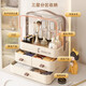 Zhai Huanhuan Cosmetics Storage Box Dust-Proof Household Large Capacity Cosmetic Box Desktop Organizer Dressing Table Skin Care Product Storage Rack Cream-Extra Large Upgraded Model