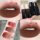 Cappuvini Wasserwelle Bernsteinlip Gloss Samt Spiegel matt langlebig und nicht einfach die Tasse zu tauchen, um meinen Tante Rotwein und Schüler Lippenstift 829# Dark Tile (Tante rot) zu machen