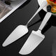 Quhe Internet celebrity stainless steel cake knife dessert cutting scraper kitchen baking gadget pizza shovel knife wide shovel one pack