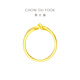 Chow Tai Fook ING series love endless lingering twist gold ring (labor cost 120) F230626 No. 12 pure gold about 2.45g