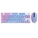 罗技 K835+G102二代有线电竞游戏键盘鼠标套装 84键TTC轴机械键盘宏编程游戏鼠标套装 K835白色红轴蓝色妖姬+G102紫色